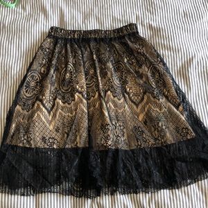 Urban Outfitters Black Lace Skirt